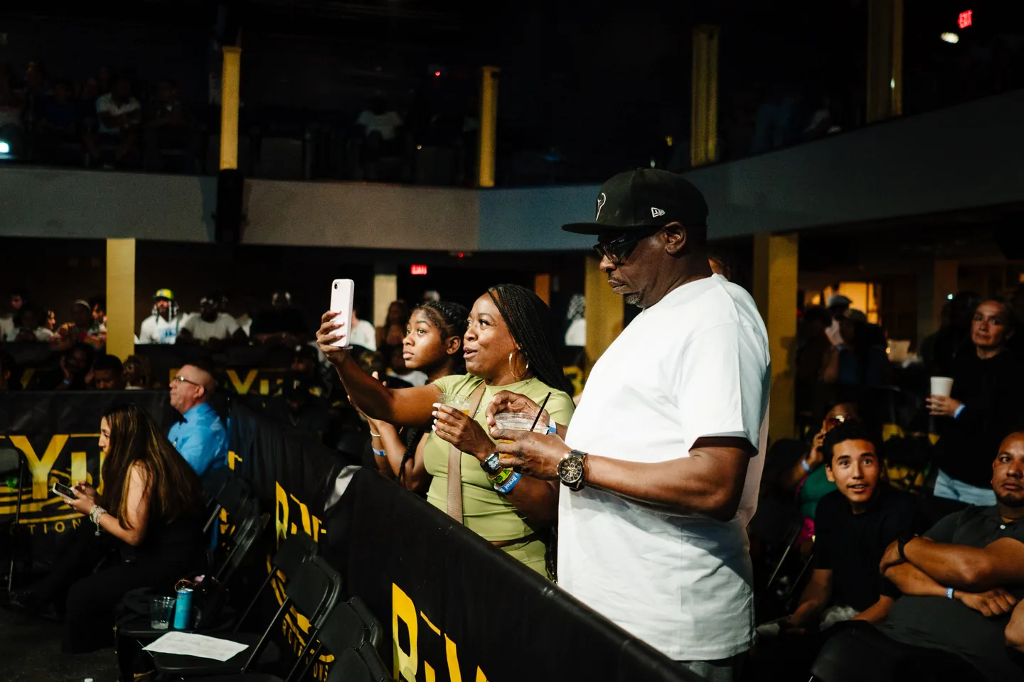 Ringside crowd at BIYU Arena