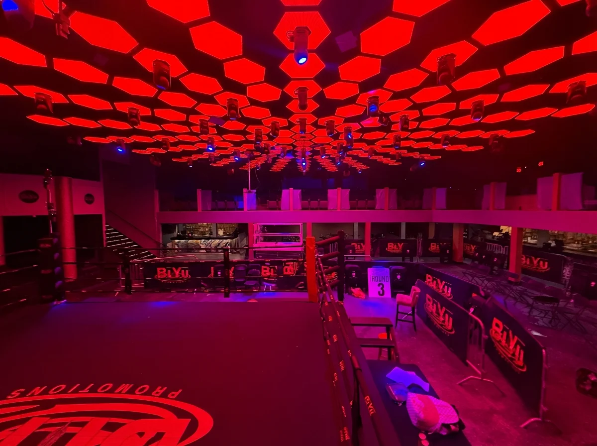 Ringside layout at BIYU Arena